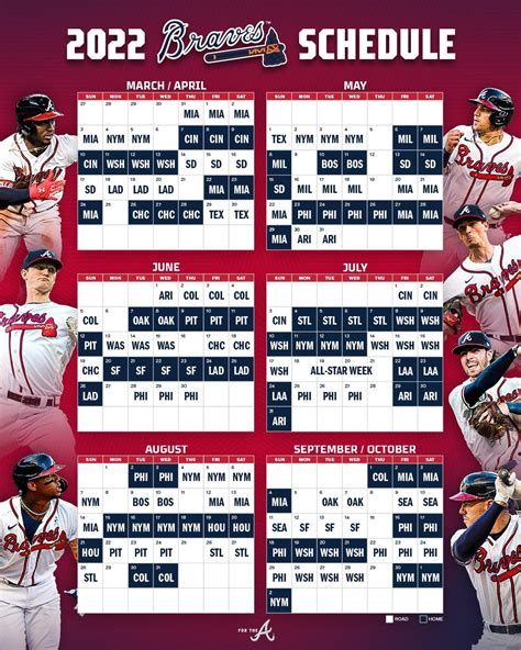 Atlanta Braves Schedule 2022 Printable